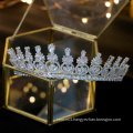 High Quality Gorgeous Zircon Zirconia Prom Crystal Crown Wedding Headpiece Tiara